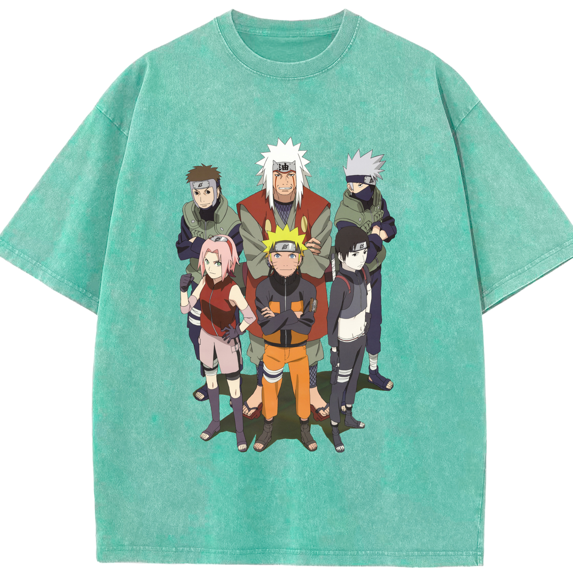 （画像用） NARUTO -ナルト- うずまき ナルト Uzumaki Naruto 綿100% ヴィンテージ風 半袖Tシャツ（フロントプリント）